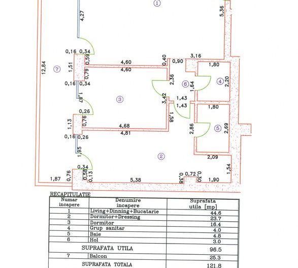 3 CAMERE || CORTINA 126 || EROUIANCU NICOLAE - Schiță 15
