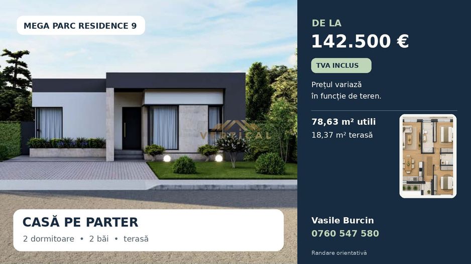 Casă individuală pe parter în Vidra, cu 2 dormitoare - Poză 1