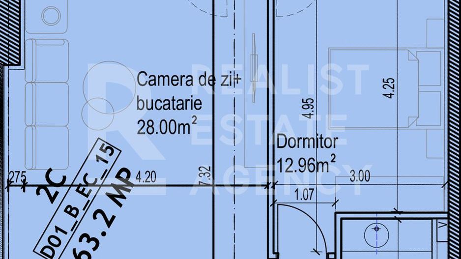Vanzare, 2 camere,  alaturi de Lac - Schiță 9