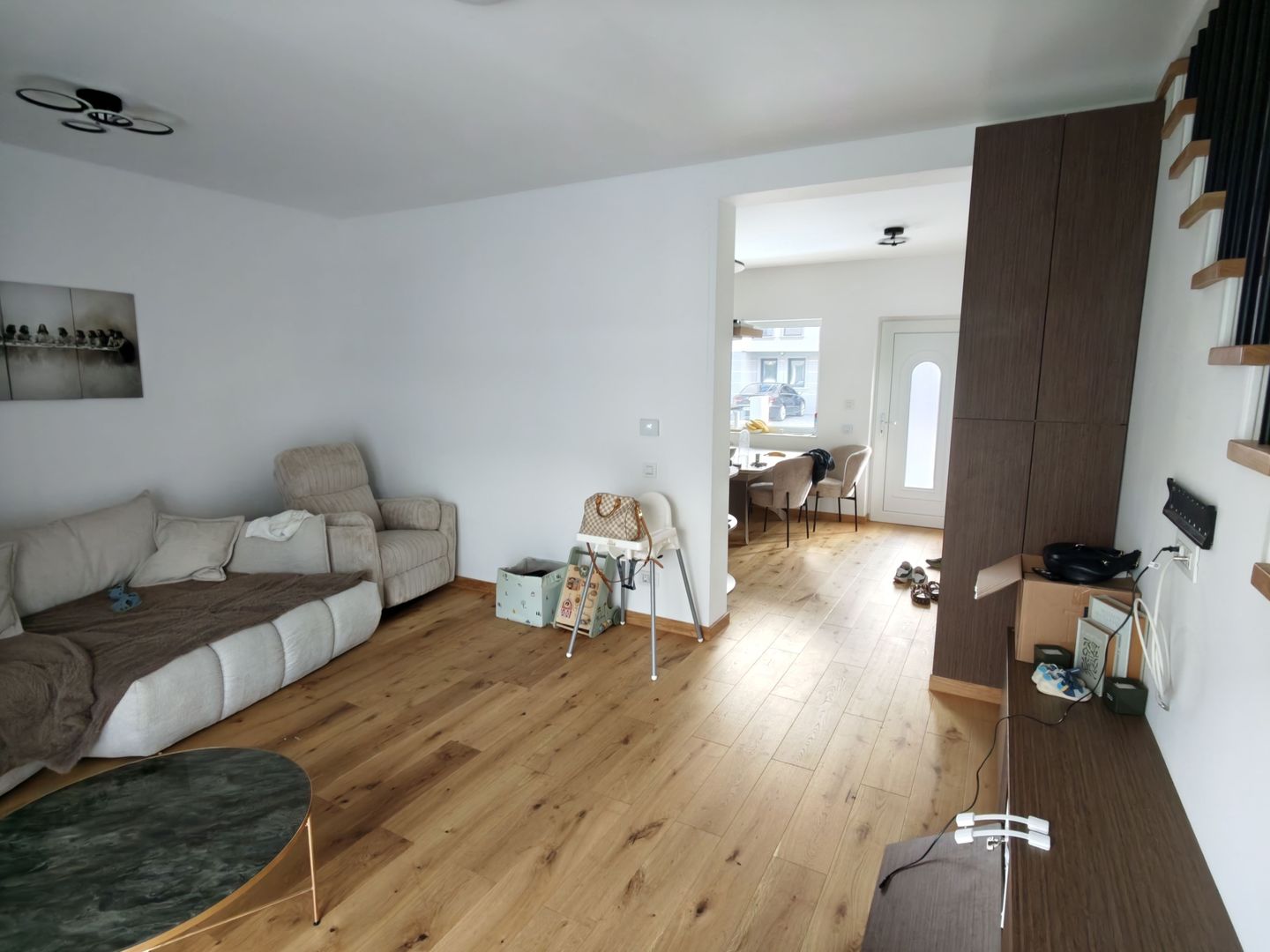 Casa Insiruita Sacalaz P+E+M 4 Camere,3 Bai,Clasa Energetica A+, Mobilata - Poză 2