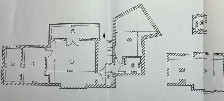 4 camere in vila | Cismigiu | terasa 10 mp + 2 boxe - Schiță 17