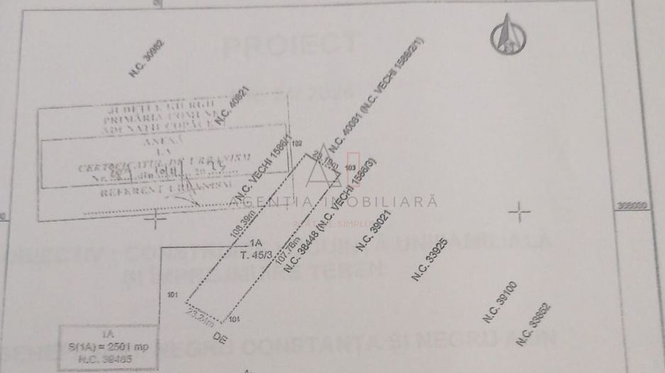 Teren intravilan 2.500 mp – Adunații Copăceni | Container inclus + puț - Poză 2