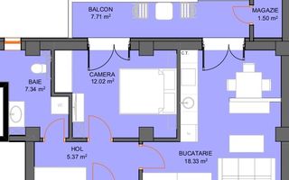 Apartament - 2 camere - Str. Doamna Stanca - Poză 5