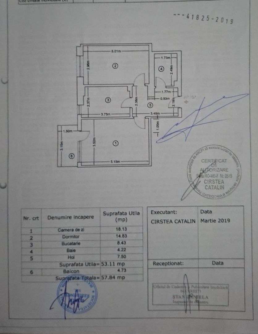 Apartament 2 camere Rotar Park 1, Pacii, Militari - Schiță 7