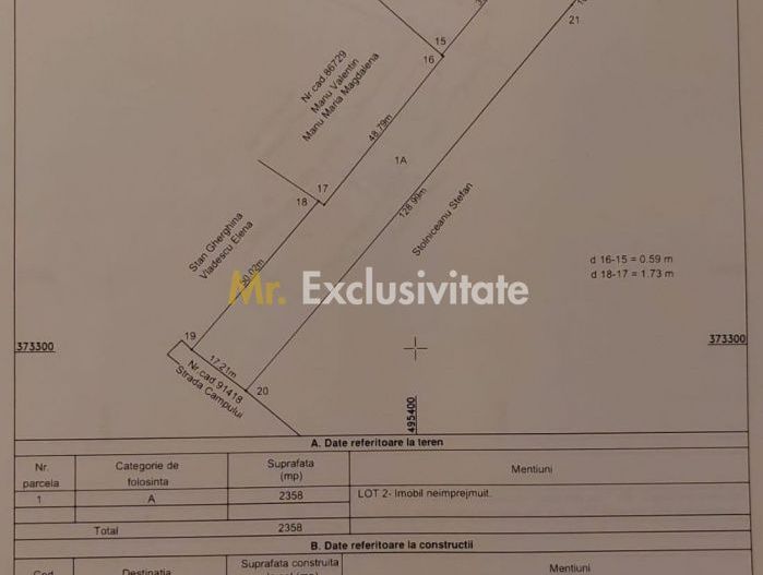 Vanzare Teren intravilan Stefanesti - Primarie str. Campului - Poză 3