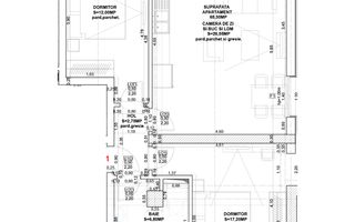 Apartament 3 camere, proiect nou, Calea Surii Mici, Sibiu - Schiță 6