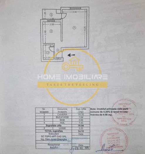 Apartament 1 camera, decomandat, 35mp. Canta - lângă Profi! - Poză 6