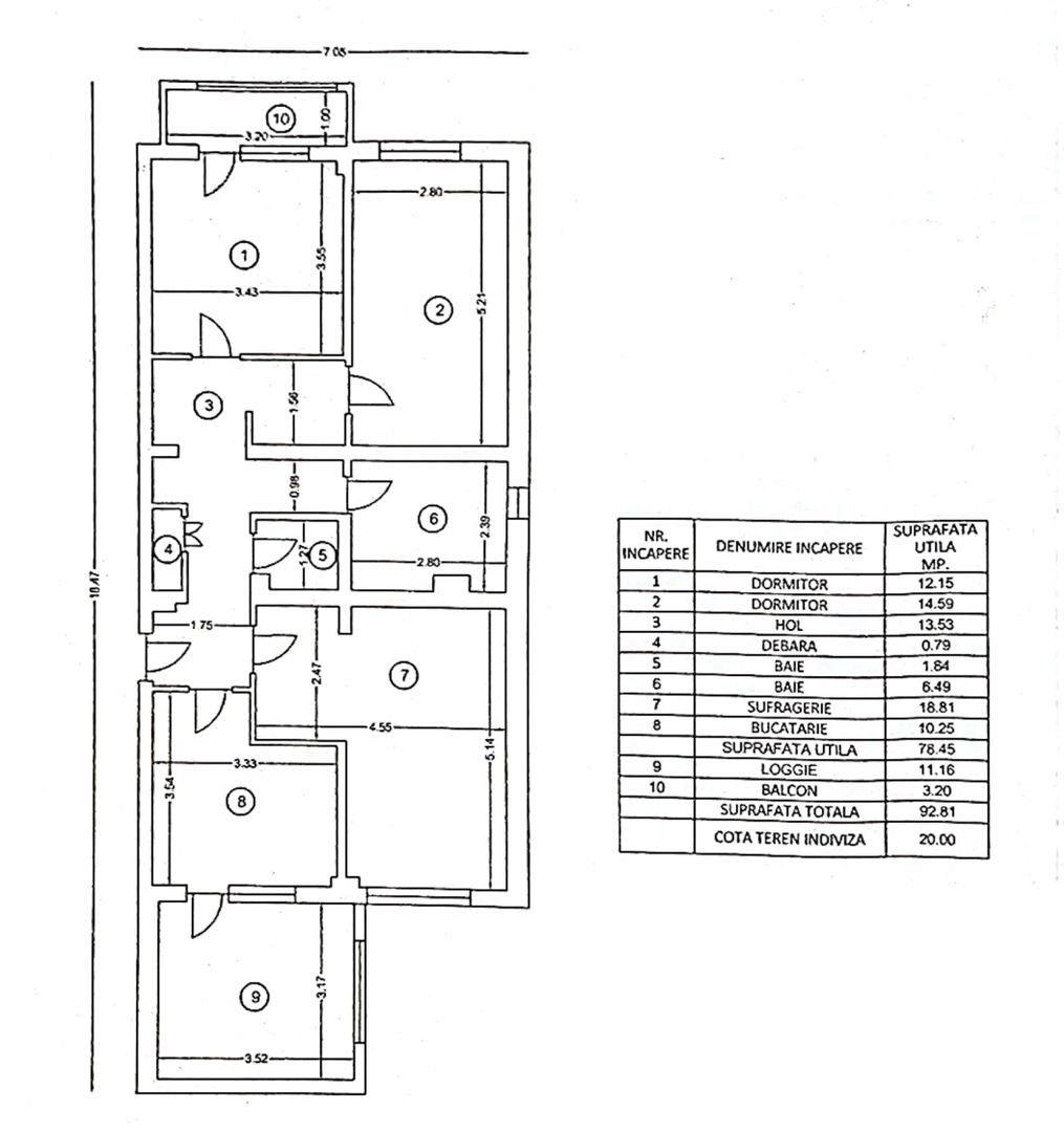 Apartament cu 4 camere, etaj 2, zona CARTIER; - Poză 9