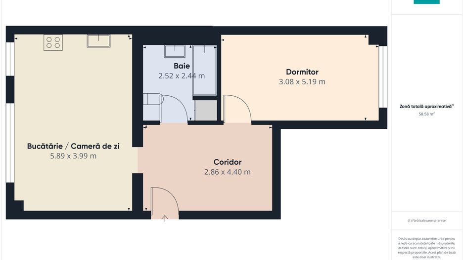 Apartament 2 camere mobilat și utilat – Nord, Pipera - Poză 11