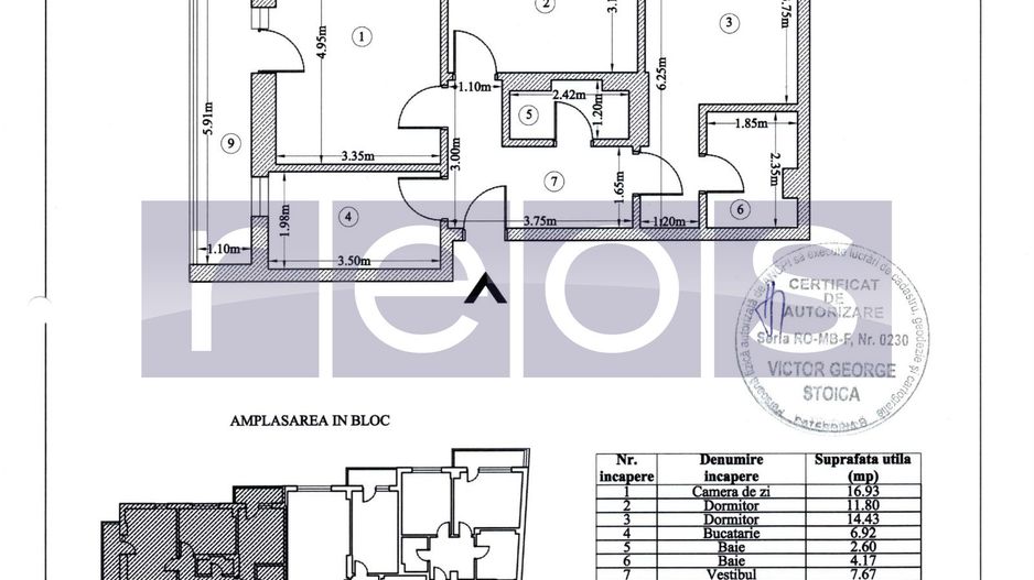 VANZARE 3 CAMERE | DECOMANDAT | BLOC 2017 | ZONA MIHAI BRAVU - Poză 21