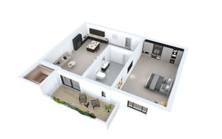 Apartament cu 2 camere si gradina, in Sibiu - bloc nou, cu lift - Poză 4