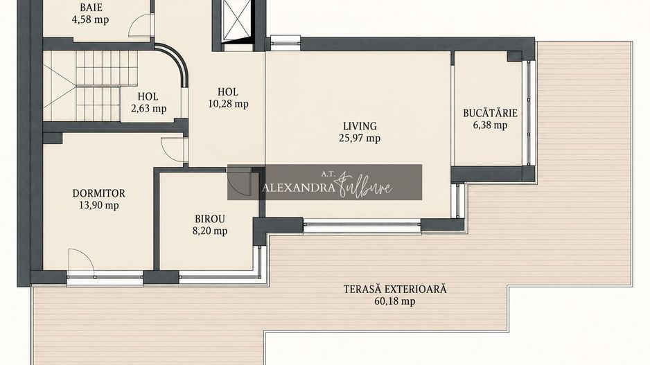 Apartament PREMIUM cu curte, terasă și lift cu acces direct în living - Poză 51