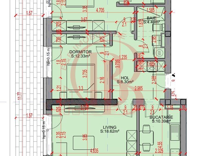Apartament 3 camere Parcare Gratis Theodor Pallady 5min STB - Schiță 2