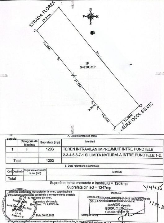 Teren intravilan 1203 mp Bascov-Florea zona Superba - Poză 6