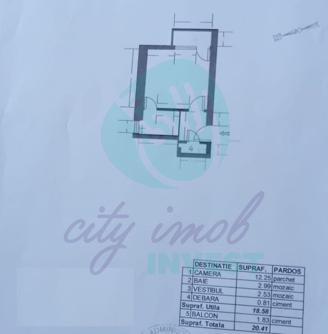 Garsonieră pentru Airbnb, central – Armenesc, lift, credit OK - Poză 3