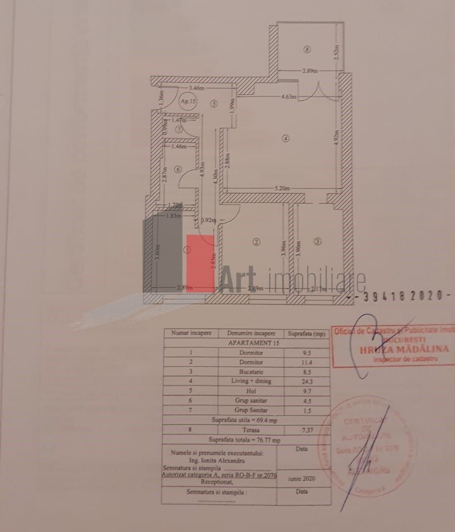 APARTAMENT 3 CAMERE LUX FLOREASCA - Poză 15