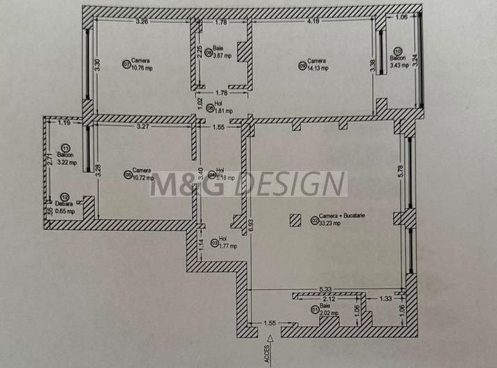 Apartament 4 camere  Circumvalatiunii- Gh. Lazar - Poză 15