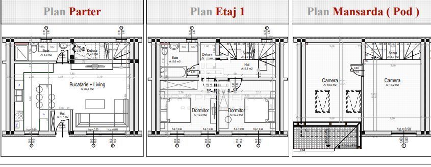 Casă intabulată, 5 camere, curte, pompă de căldură – la cheie- Cristian - Schiță 15