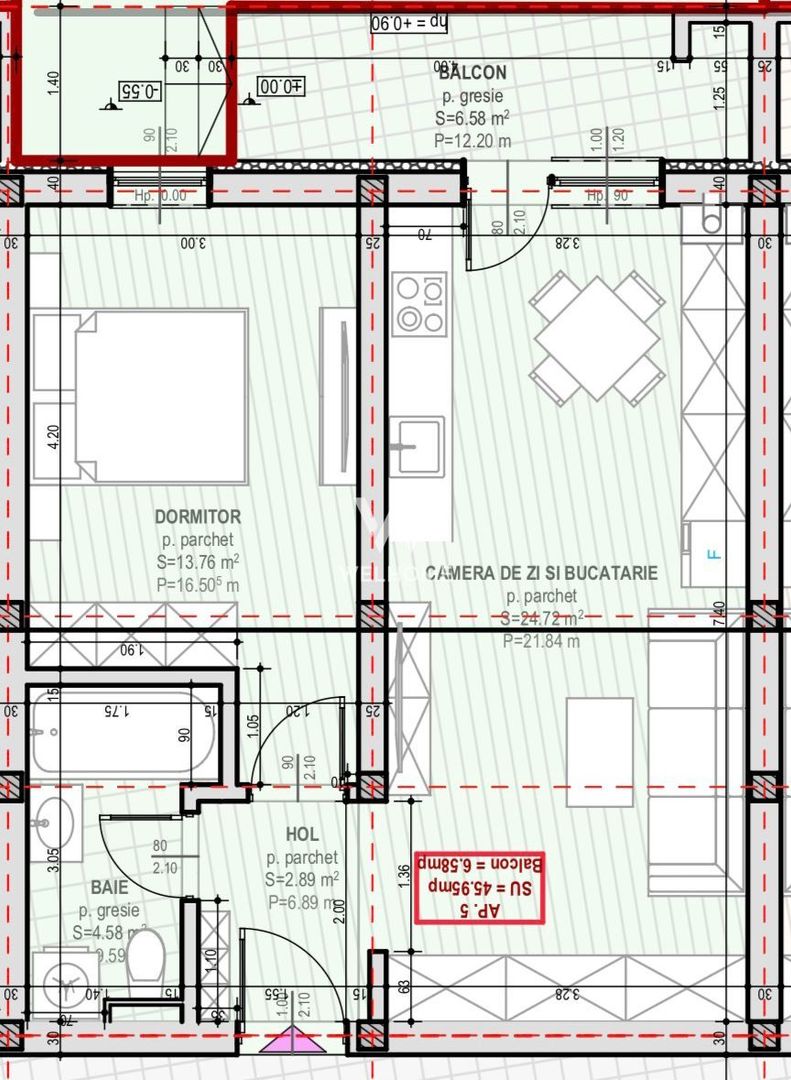 Apartament 2 camere ETAJ 1/2- zona Unirii, Selimbar - Poză 13