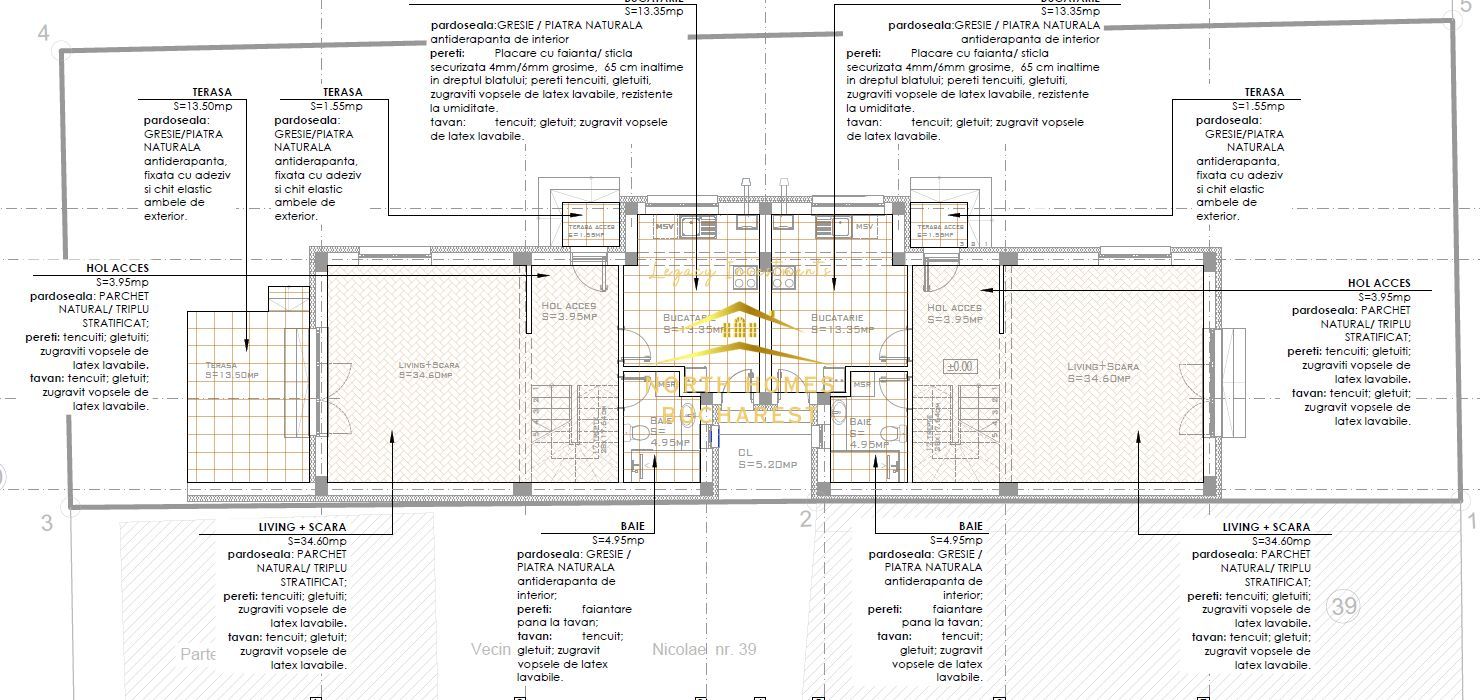 Vând vila în duplex 4 camere, 3 dormitoare, 4 bai, 2 locuri parcare - Poză 17