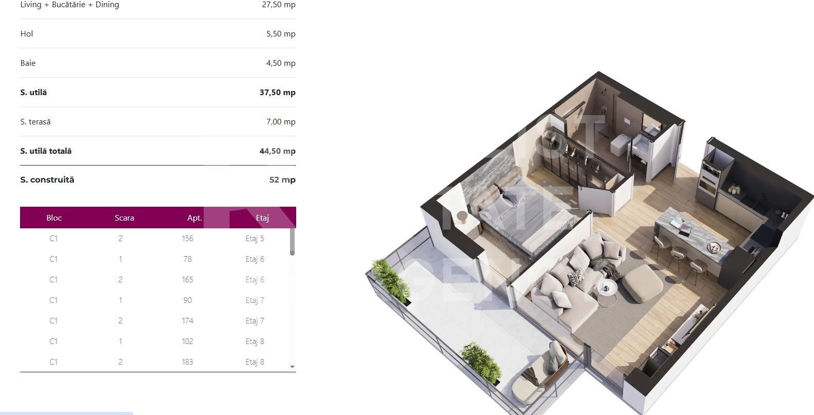 Vânzare studio dublu, Pipera, București - Schiță 7