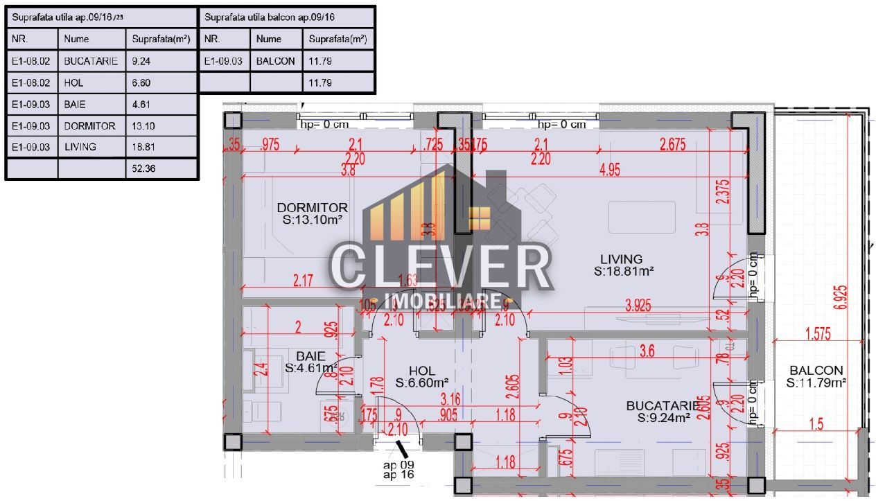 Apartament 2 Camere Finalizat Balcon Generos - Pallady - Comision 0% - Schiță 11