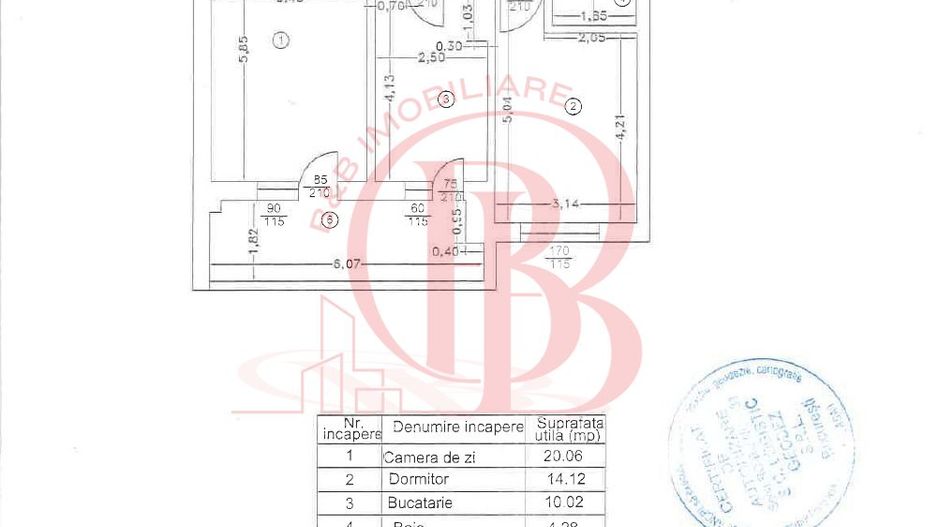 Apartament 2 camere-Th. Pallady 5 min Metrou Teclu - Schiță 11