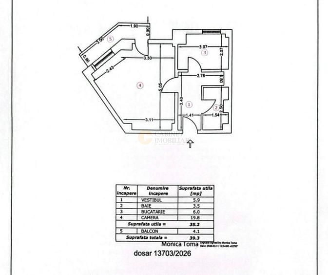 Garsoniera I 39 mp I Mantuleasa  | Bloc 1982 I Creditabil - Poză 7