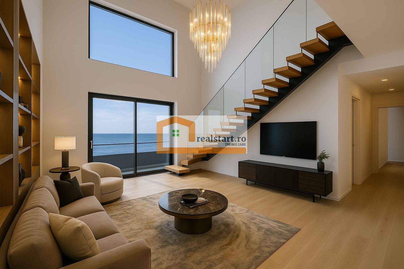 Vedere directa la Mare, Prima linie, Penthouse tip Duplex, bloc Boutique - Poză 3
