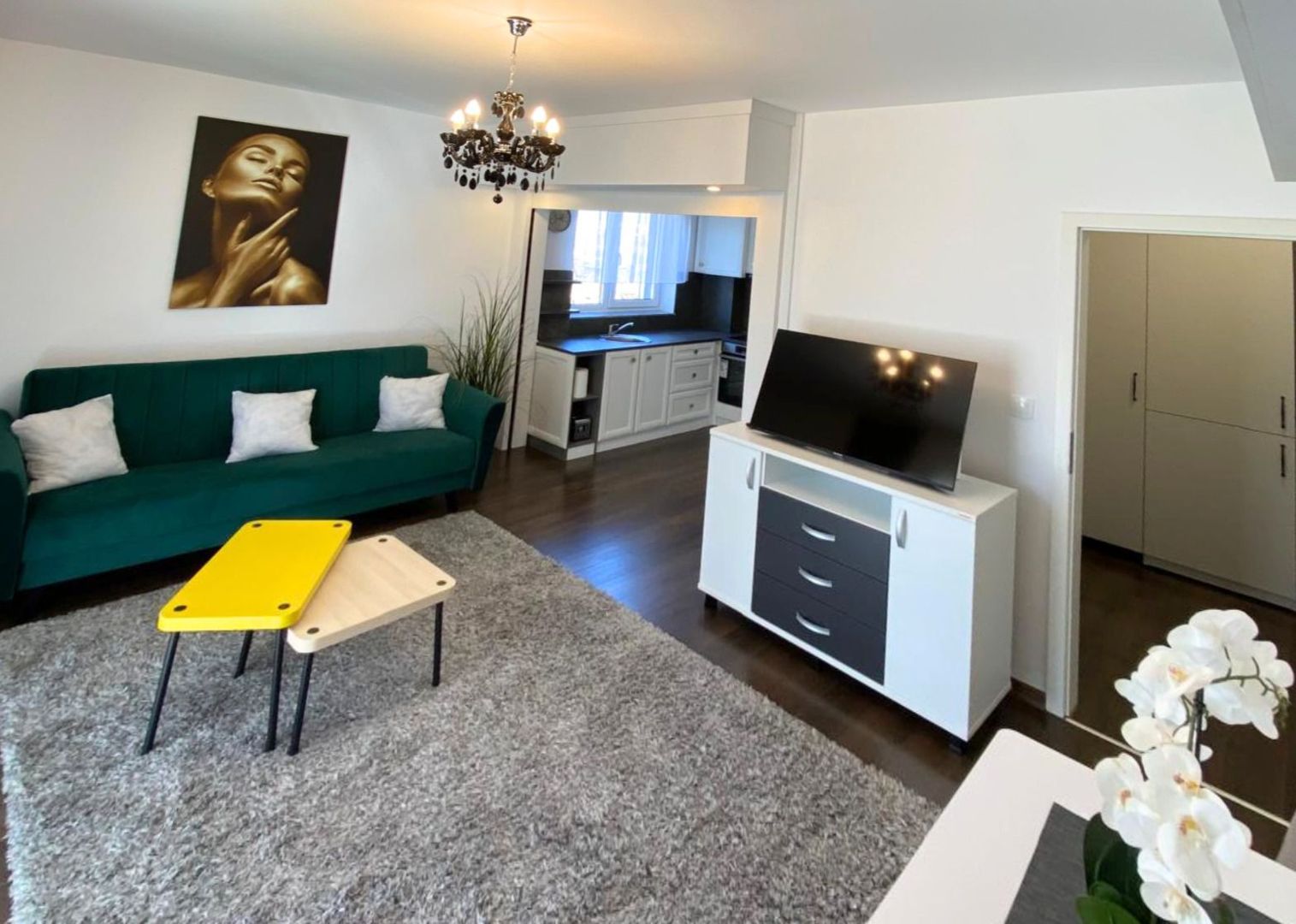 Apartament modern cu 2 camere pereți retractabili terasă parcare și boxă - Poză 1