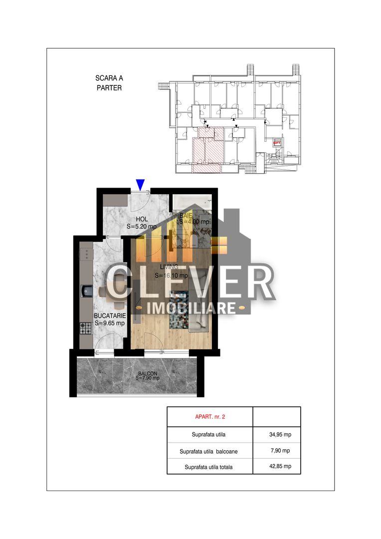 Garsoniera decomandata Theodor Pallady Direct Dezvoltator - Poză 1