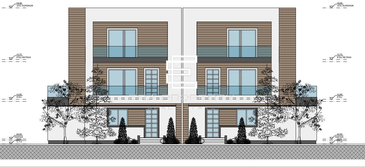 Casă modernă în Sibiu 13Omp utili – etaj retras, terase -teren 255 mp - Poză 2