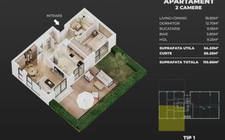 Leoreni Apartament 2 Camere - Poză 8