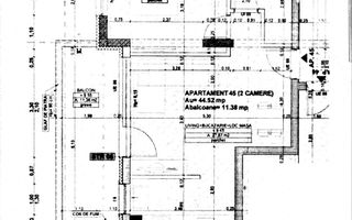 Apartament 3 camere, semifinisat, zona Cetatii, Parcul Poligon. - Poză 1
