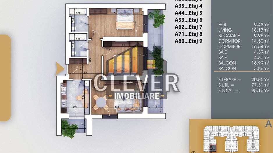 3 camere modern, 2 băi | Acces rapid metrou Nicolae Teclu - Poză 1