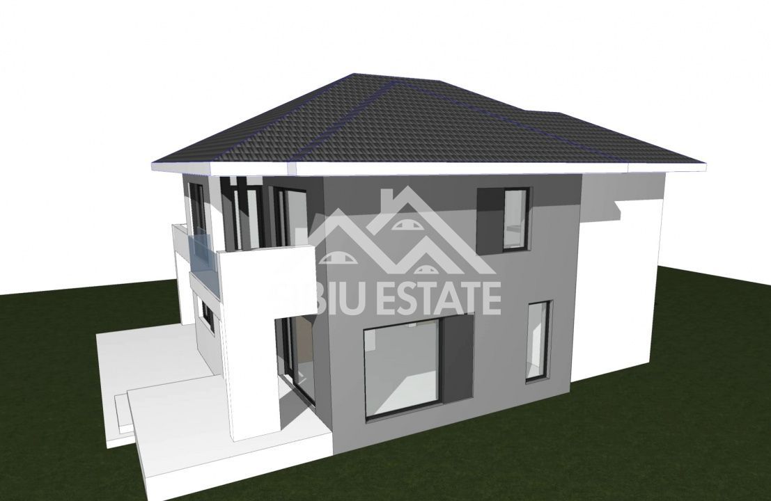 Casa NOUA Selimbar, 3 bai, garaj, teren 550 mp - Poză 5