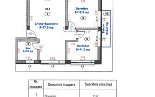 Apartament 3 camere, Turnisor, Sibiu - Schiță 6