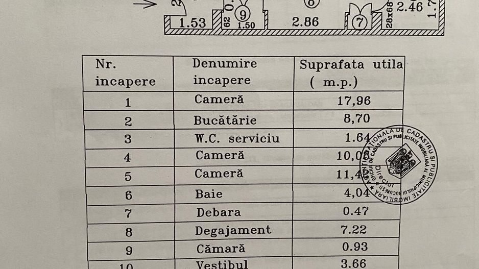 Apartament 3 camere| DECOMANDAT| BANEASA+loc de parcare - Schiță 23