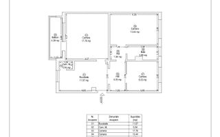 Apartament 3 camere Lift | Calea Sagului 62 mp | Etaj 3 - Schiță 15