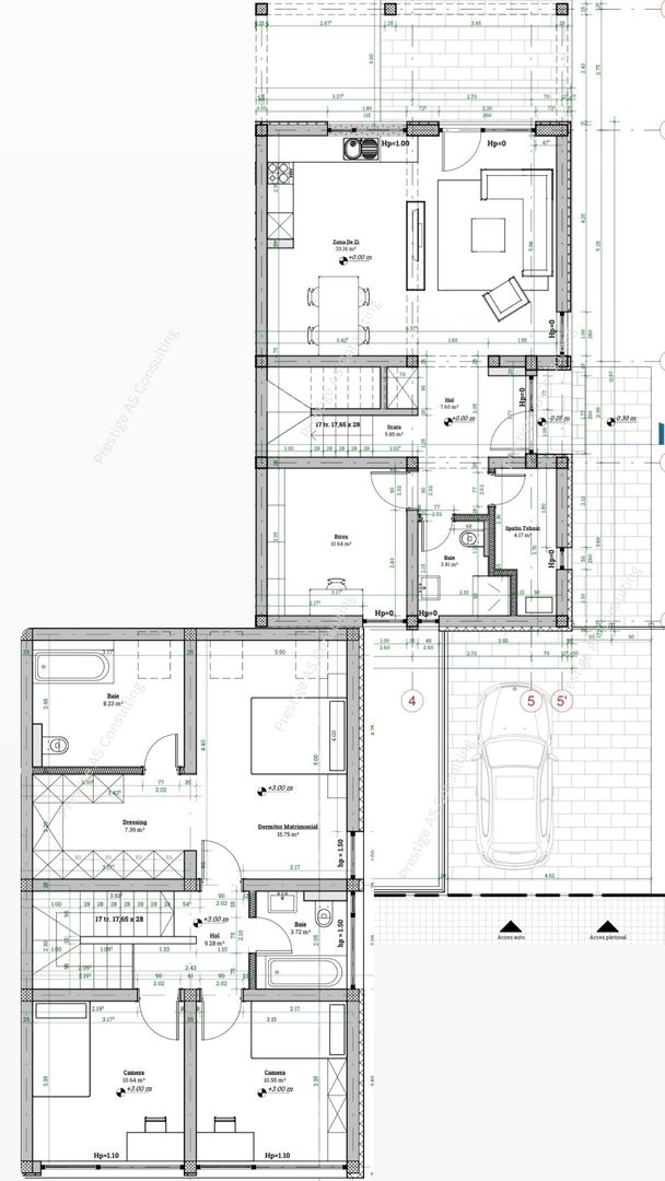 Duplex  4 Camere 250mp Teren| Mosnita Noua-Str Oituz - Schiță 9