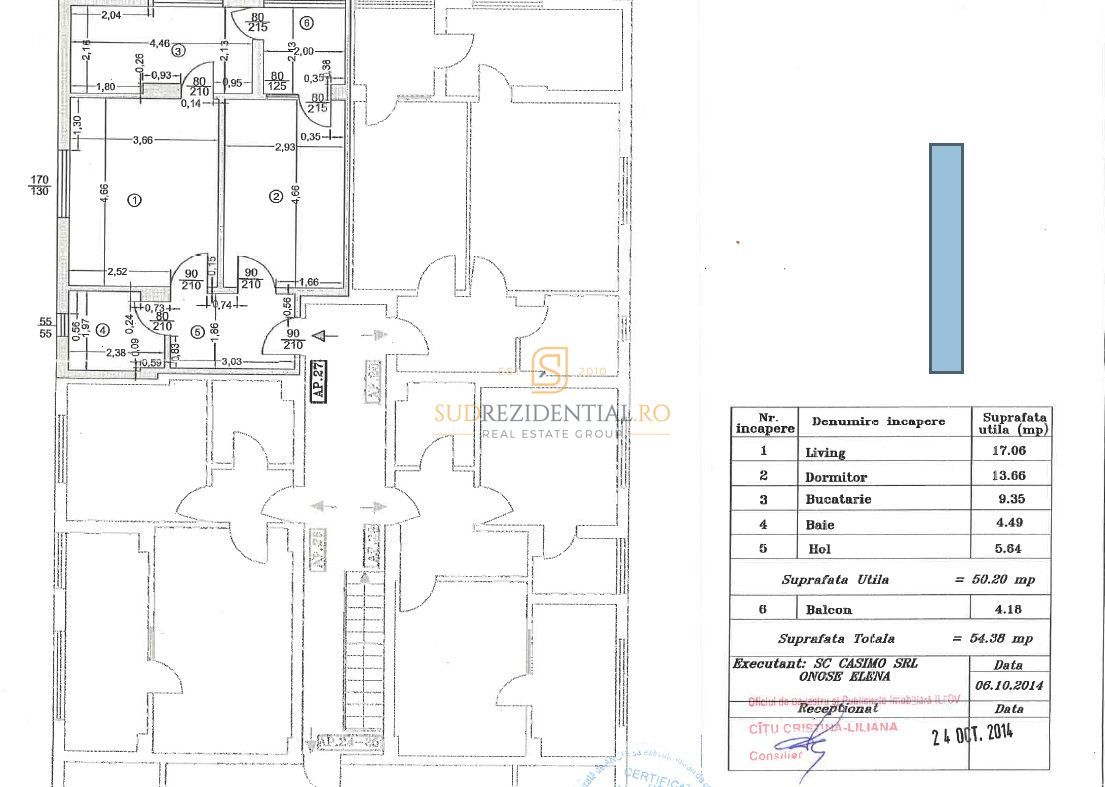 Apartament 2 camere, Strada Solstitiului, 4/4, Comision 0% - Schiță 19