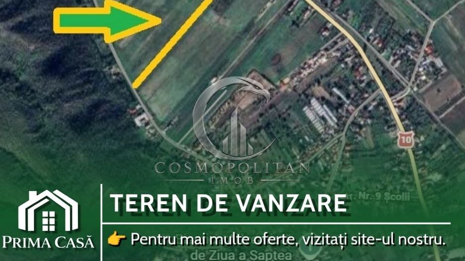 Teren in zona Candesti BZ 6400mp cu deschidere 12m la DN10 Pret: 5 mp neg - Poză 1