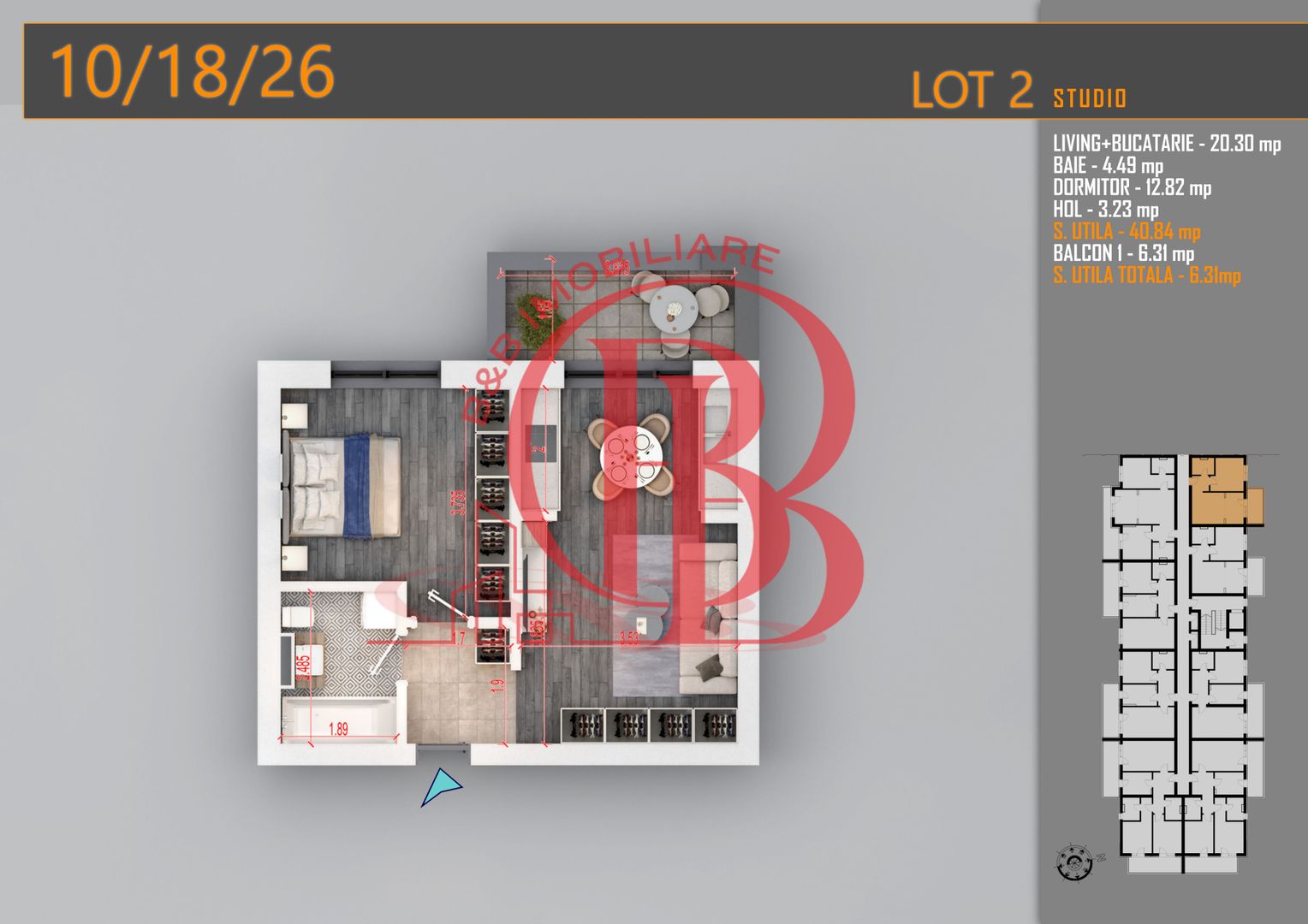 Promo-Ideal Investitie-2 camere-Theodor Pallady Metrou Teclu - Schiță 2