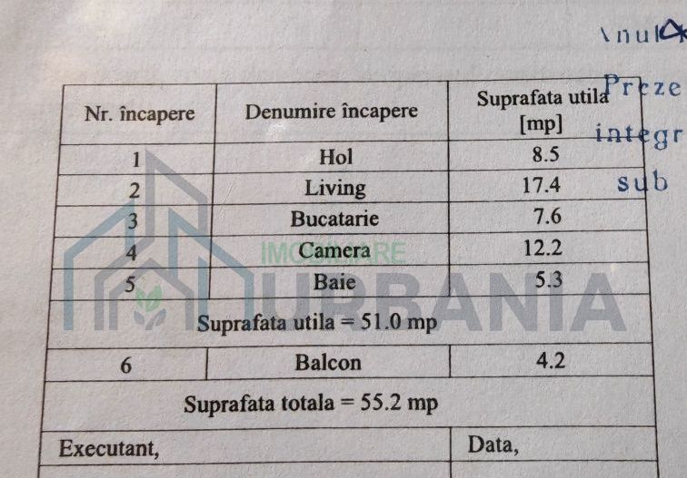 Apartament 2 camere, Visan, 50 mp, balcon, loc parcare - Poză 3