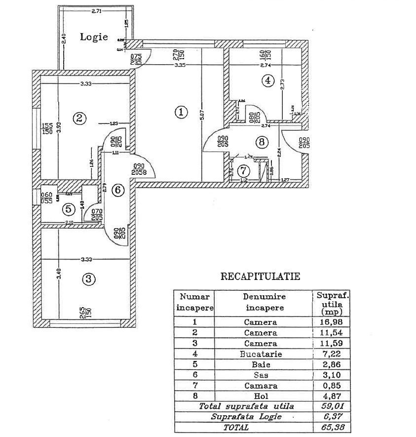 Apartament 3 camere Dna Ghica- centrala proprie - Poză 7