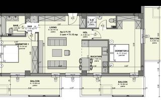 Apartament 3 camere de vânzare | Sibiu | Hipodrom 1 | 3 balcoane - Poză 3