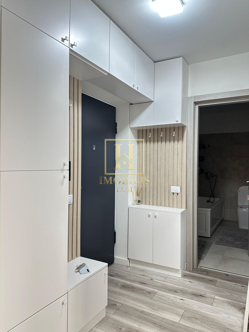 Apartament 2 camere dec NOU  mobilat + loc de parcare Bucium 450 euro - Poză 9