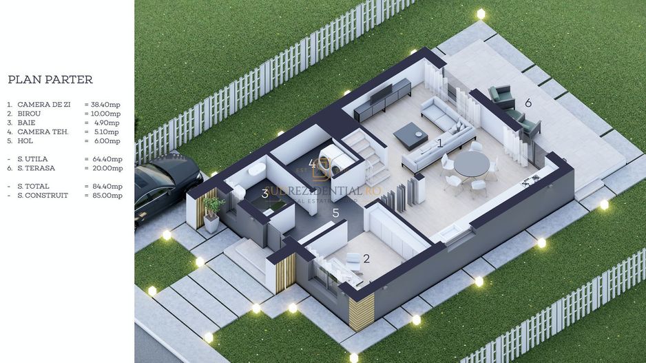 Vila 5 camere, str Sperantei, teren 410 mp - Comuna Berceni - Poză 6