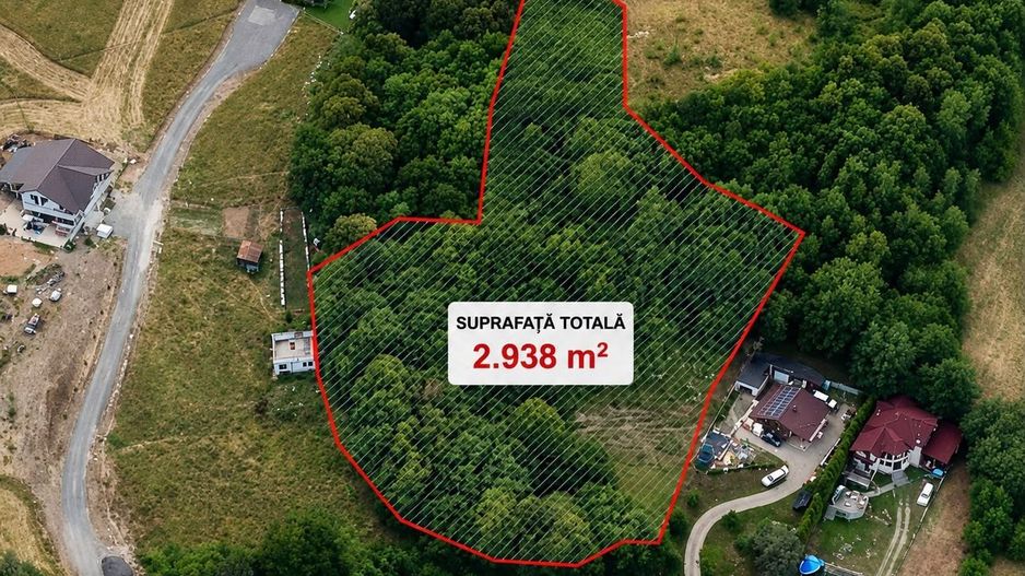 Teren intravilan 3000mp, Regim P+1+M, Sibiu, Tocile - Sadu - Poză 1