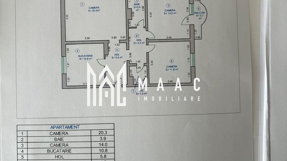 Apartament 3 camere de vânzare | Sibiu, Terezian | renovat - Poză 10